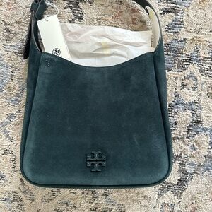 Tory Burch Warm Teal Suede Bag